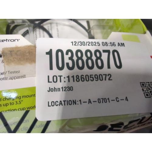 Bracketron BT29342 Mi-T Grip QI Mount Wireless Charging Phone Holder, Black