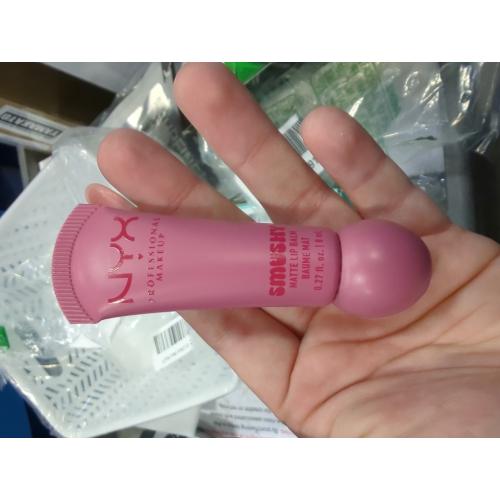 NYX PROFESSIONAL MAKEUP Smushy Matte Lip Balm, Tinted Lip Moisturizer with Soft, Matte Finish - Swipe Sesh (Light Dusty Rose)