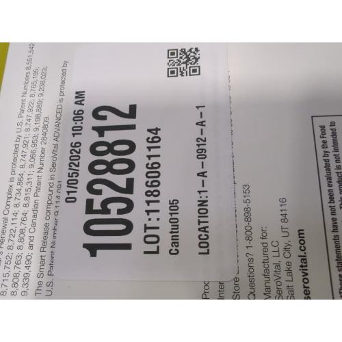 SeroVital Advanced Dietary Supplement 120 Capsules   60 Tablets