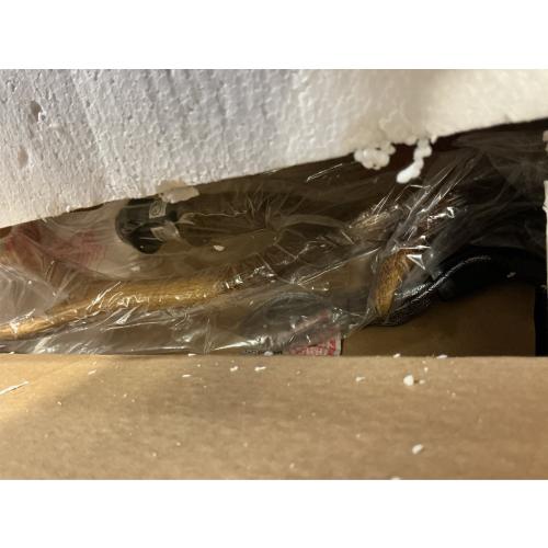 Antler 29.5 in. Rustic Resin/Crystal LED Table Lamp, Brown/Clear