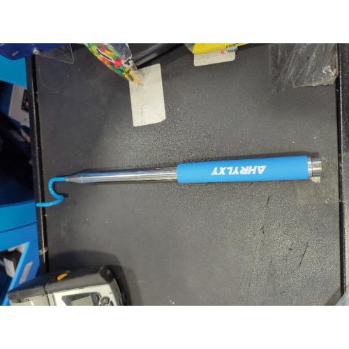 Blue 10 FT Telescoping Pickup Tool Magnetic Pole with Hook, Telescopic Push Pull Rod Wire Reacher Grabber Disc Golf retriever, Telescopic Magnetic Pick-Up Tool