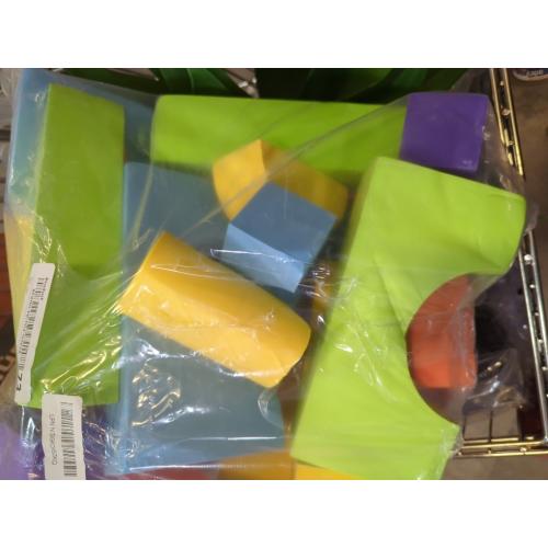 Giant Foam Building Blocks, Building Toy for Kids, Ideal Blocks Construction Toys for Toddlers, 50 Pieces Different Shapes and Sizes, Waterproof, Bright Colors, Safe, Non Toxic