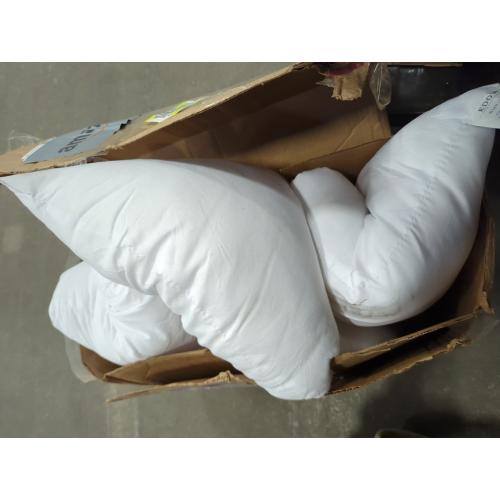 4 Pack of White 20x20 EDOW Throw Pillow Inserts, Set of 4 Lightweight Down Alternative Polyester Pillow, Couch Cushion, Sham Stuffer, Machine Washable. (White, 20x20)