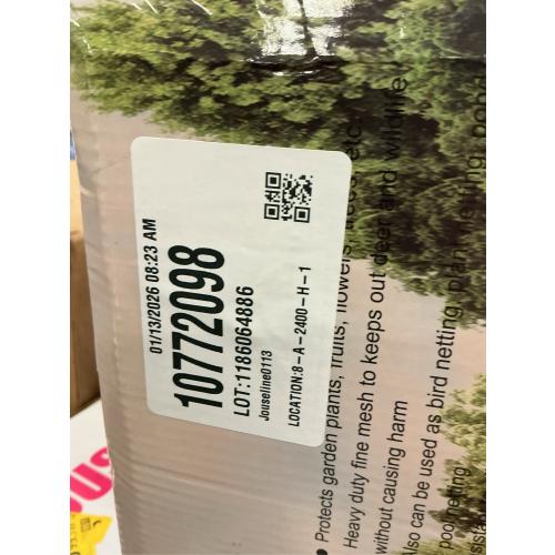 Bird Netting for Chicken Coop 50x100 Ft, 1 Mesh, Strong Woven Poultry Netting Roof Cover for Chicken Run, Heavy Duty Bird Net for Fruit Trees, Blueberry, Vegetables, Garden Protection