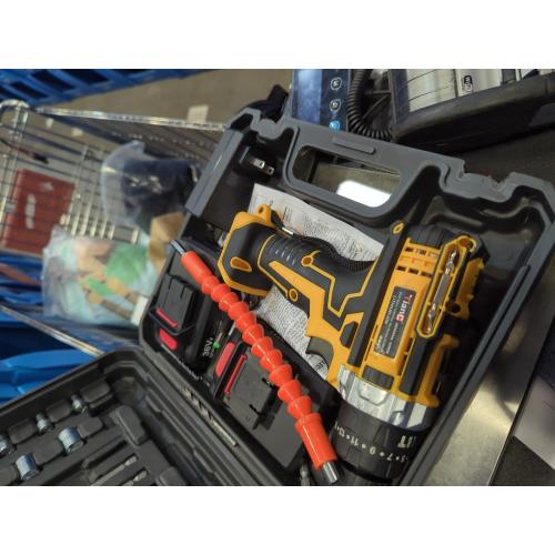 Electric Tool Lithium Electric Drill Electric Screwdriver Hand Drill Tool Set Multifunctional Accessory Box Packaging Practical