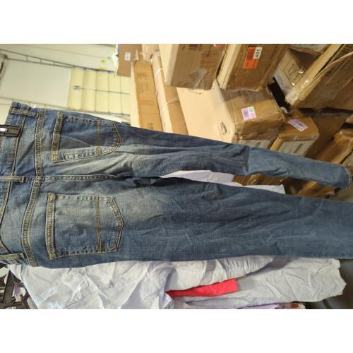 Boys Stretch Straight Fit Jeans - Cat & Jack Medium Blue 16: Denim, Adjustable Waistband, Mid Rise