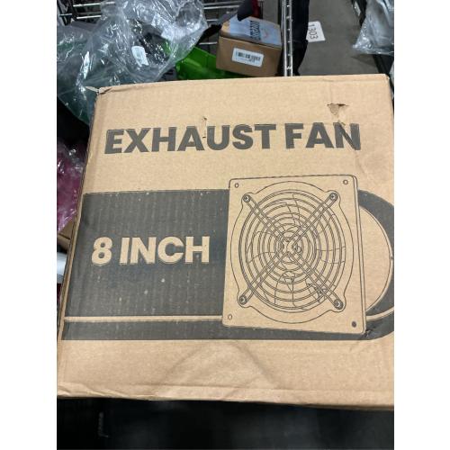 HG Power 8 Inch Exhaust Fan with Switch, Powerful Kitchen Exhaust Fan with Damper, Potable Window Exhaust Fans, Small Fume Extractor Ventilation Fan for Attic, Shop, Smoking Room, Garage