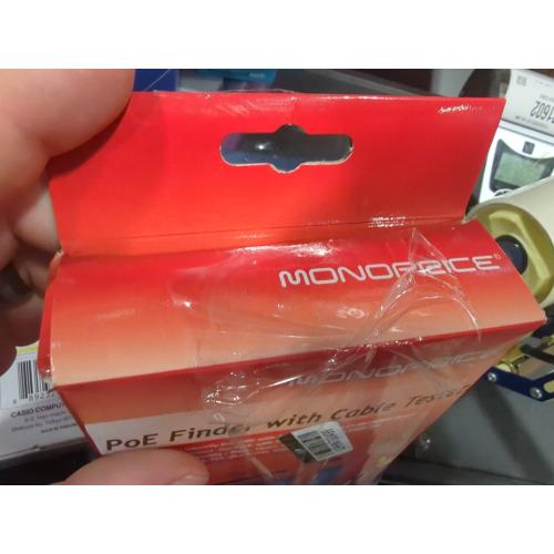 Monoprice Combo Function Cable Tester and PoE Finder, For Cable Continuity, Miswiring, Open Circuits, Short Circuits, Straight-Through Pinning