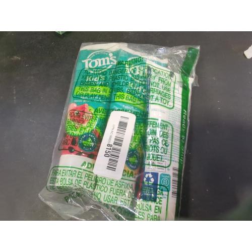 Set of 3 Size 5.1oz Tom’s of Maine Watermelon Wiggle Kids Toothpaste with Fluoride - 5.1oz