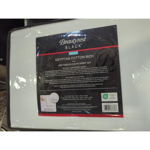 Beautyrest White Queen Egyptian Cotton Rich 1000 Thread Count Sheet Set
