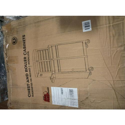 Goplus Rolling Tool Chest, 5-Drawer Tool Box Organizer w/Lockable Wheels & Sliding Drawers & Detachable Top & Adjustable Shelf, Tool Storage Cabinet for Garage Workshop(Gray)