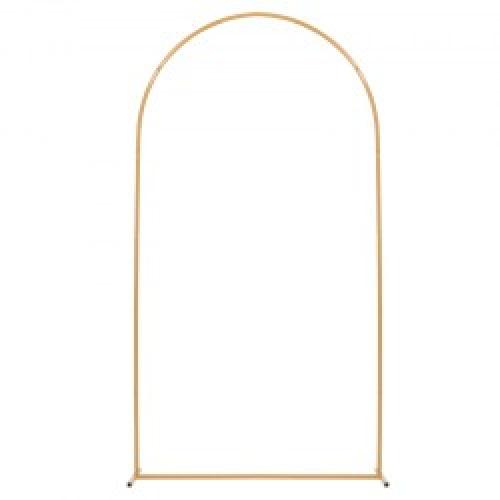 VEVOR Arch Backdrop Stand, 7.2 x 4 ft, Stable Structure, Easy Assembly, 1 Piece Gold Metal Arch Backdrop Stand for Wedding, Birthday Party, Graduation, Holiday Celebration, and Ceremony Decoration