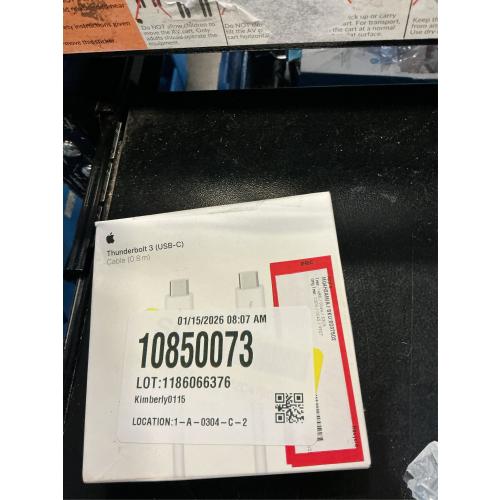 Apple Thunderbolt 3 (USB-C) Cable (0.8m)