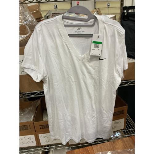 size XL. Nike Women's Dry V-Neck T-Shirt-white-xl