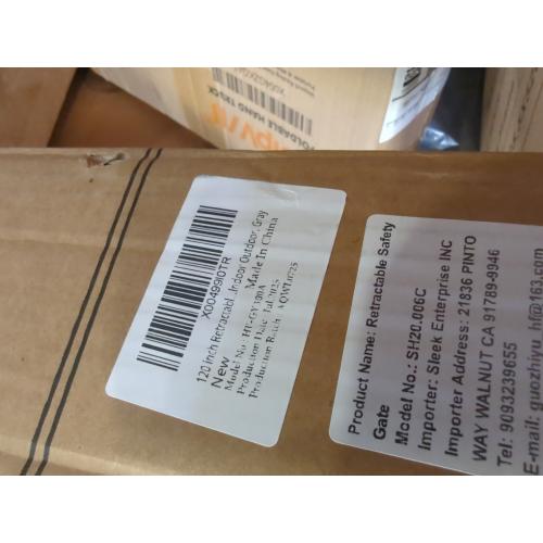 Upgrade 120 inch Retractable Baby Gates, EZIGO Extra Wide Baby Gate for Large Opening Extra Long Mesh Gate for Kids or Pet Dog Gate Child Safety Gate for Stairs Hallways Doorway Indoor Outdoor, Gray