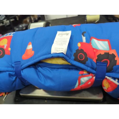 beeweed Toddler Nap Mat, Rollup Design Kid Sleeping Mat with Removable Pillow & Minky Blanket, Toddler Sleeping Bag for Daycare Preschool Travel Camping