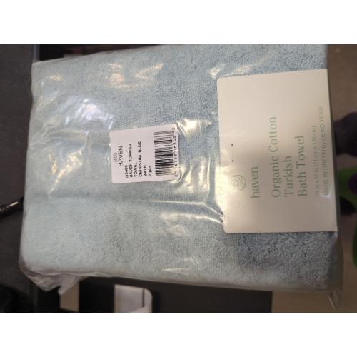 Haven Turkish Bath Towel Celestial Blue 2pc