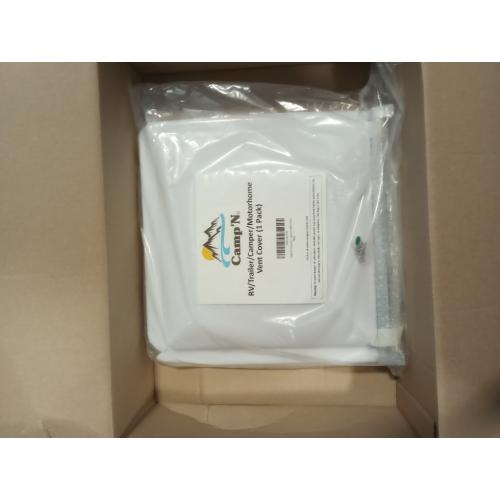 Camp'N 14 Inch Universal RV Roof Vent for Trailer, Camper, Motorhome - RV Vent Covers for Roof - OEM Lid Replacement (14 x 14 White 1-Pack)