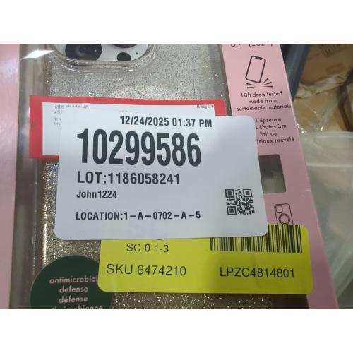 kate spade new york - Protective Hardshell Case for Magsafe for iPhone 13/12 Pro Max - Champagne Omgre Glitter