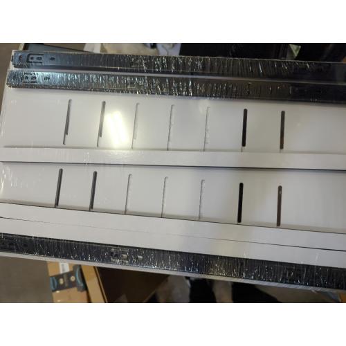 Expandable Cabinet Organizer - Quiet Sliding Pull Out Shelves 12.6-20.5 for Kitchen (White)