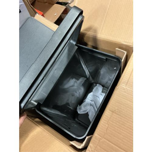 SONGMICS Motion Sensor Trash Can, Gallon Automatic Kitchen Garbage Can with Stay-Open Lid, Soft Close, Stainless Steel, 15 Trash Bags Included, Ink Black ULTB630B68