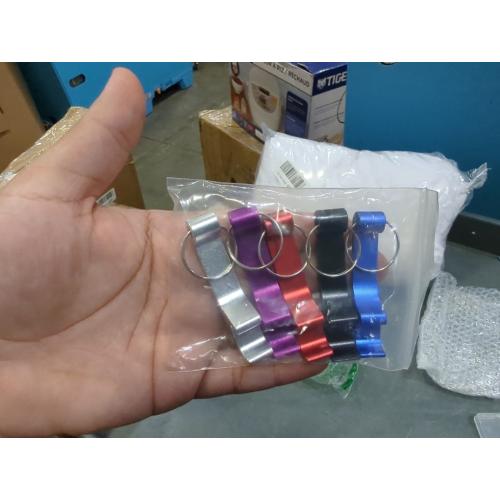 6PCS Colorful Key Chain Beer Bottle Openers for Bar and Home, 6 Color | Small, Practical, Easy to Carry, Open the Lids Easily, Beverage Bottle Opener Keychain for Men, Women, Made of Premium Metal