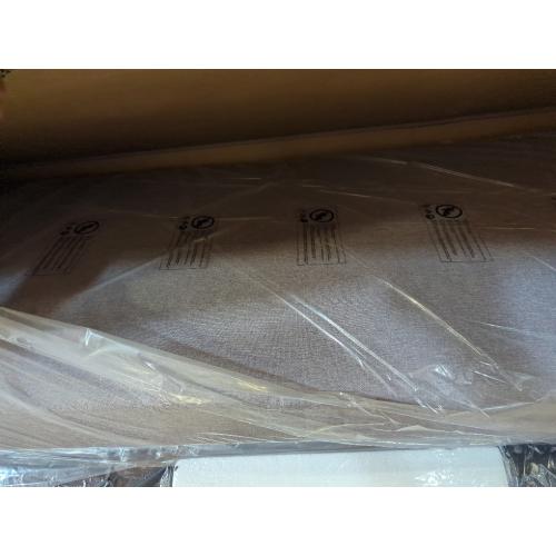 Queen belo upholstered low profile platform bed light gray