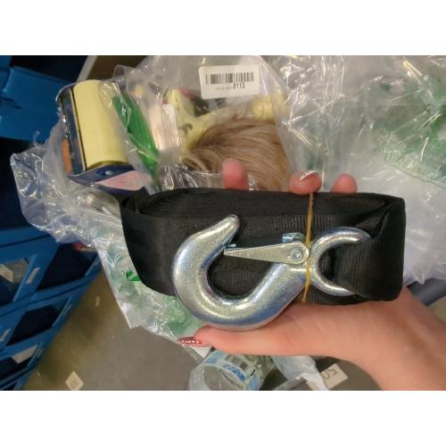 Boat Trailer Winch Strap with Hook 2 x 20', Heavy Duty Tow Straps