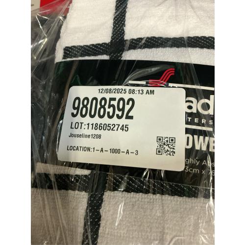 3 Packs All-Clad Checked Cotton Kitchen Towel, Almond