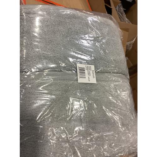 Haven Organic Cotton Terry Hand Towel in Harbor Mist Grey 6 pack