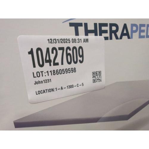 Size 75 x 39 Therapedic - 2 Inch Swirl Gel Memory Foam Mattress Topper TWIN 75 L x 39 W.