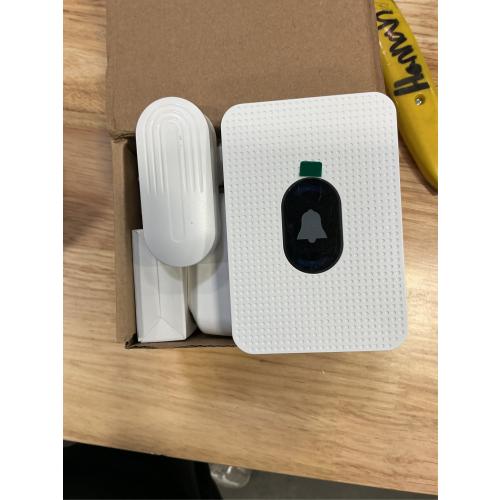 Daytech Wireless Door Sensor Chime - 800ft Range, 20 Chimes, 5 Adjustable Volume, Mute Mode, LED Indicator, Door Open Alert for Business/Home