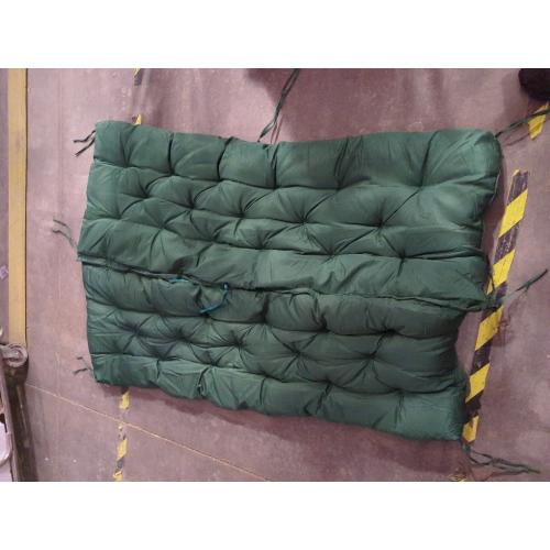 VKETU Porch Swing Cushion Three Seat, Waterproof Swing Cushions Replacement with Backrest, Outdoor Garden Furniture Patio 4 Thickened Cushions with Ties (Dark Green, 40x70in)