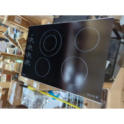 Frigidaire FFEC3025UB 30 Inch Electric Smoothtop Style Cooktop with 4 Elements in Black