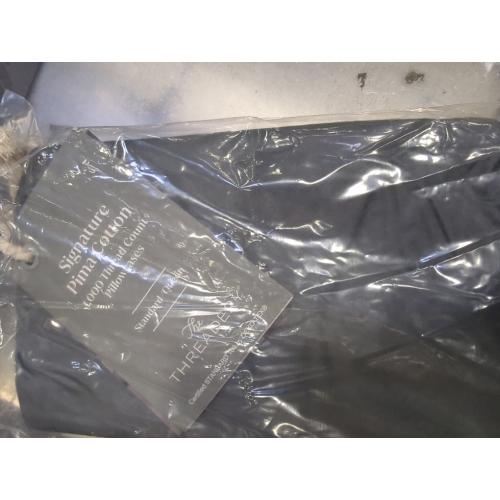 Threadery Signature Pima Cotton 1000 Thread Count Pillowcases Standard/Queen Dark Grey