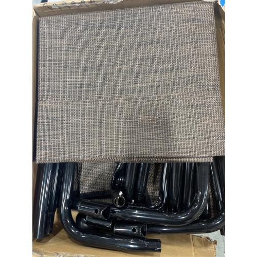 Veehoo Cooling Elevated Dog Bed, Raised Pet Cot with Guardrail & Slope Headrest, Durable Breathable Teslin Mesh, Non-Slip Feet, Washable Dog Couch Bed for Indoor & Outdoor, Large 47 x 32, Brown