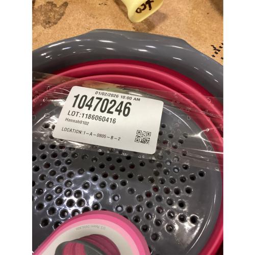 Squish 4 Qt. Collapsible Colander in Berry/Gray 2 pack