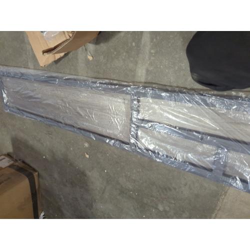 Queen Bed Frame with Charging Station Brown