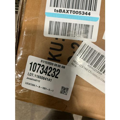 HOLLO STAR 7.5 ft Prelit Christmas Tree with 304 LED Lights, App Control, Slim Pencil Christmas Tree, Multi-Color RGBW Lights, 950 Flocked Frosted Tips, Xmas Tree, 72 Pine Cones, for Home, Party