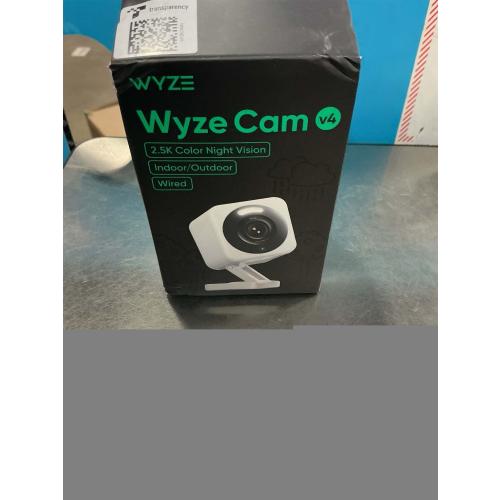 WYZE Cam v4 (Latest Model), 2.5K AI Security Camera, Indoor/Outdoor Cameras for Home Security, Baby Monitor & Pet Camera, Vibrant Color Night Vision, No Subscription Required, Free Expert Help