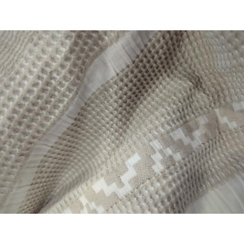 Bedsure Waffle Weave Duvet Cover King - 100% Cotton Boho Duvet Cover with 2 Pillowcases - Linen Color Textured Comforter Cover with Zipper Closure (King, 104x90)