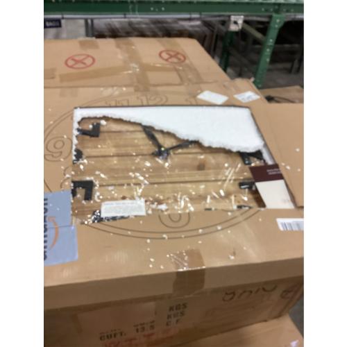 Montoire 24 Inch Wooden Farmhouse Wall Clock Large, Extra Large for Living Room Decor - Big Oversized Rustic Round Decorative Clocks for Walls, Battery Operated