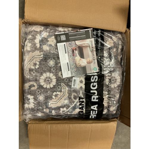 WITSHOCK Living Room Area Rugs 9x12: Soft Non-Slip Backing Washable Rugs Vintage Large Carpet for Bedroom Office Dining Room Kitchen Stain Resistant Home Decor Rug