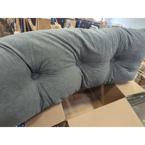 Color Grey  Triangular Wedge Cushion, Bedside Cushion Big Pillow Large Backrest, Chenille Velvet Triangle Back Wedge Cushion Soft Support Pillow