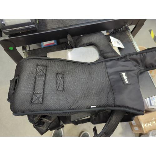 PetBonus Pet Front Dog Carrier Backpacks, Adjustable Pet Backpack, Legs Out Easy-fit Puppy Chest Carrier for Medium Small Dogs, Hands Free for Hiking, Cycling (Black, M)