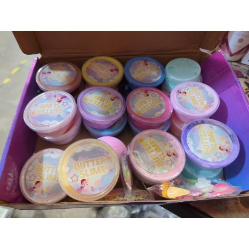 Butter Slime Kit (24 units) Two-tone colored slime, anti-stress toys, ideal for children's parties (girls and boys from 6 to 12 years old).