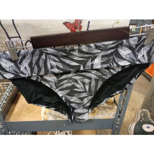 Prana swimsuit bottoms size XL black and white pattern