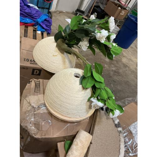 Cat Scratching Post, Artificial Camellia Tree Cat Scratch Ball with Sisal Rope, Cute Flower Scratching Posts for Indoor Cats Adults and Kitten, Modern Cat Scratcher for Home Decor