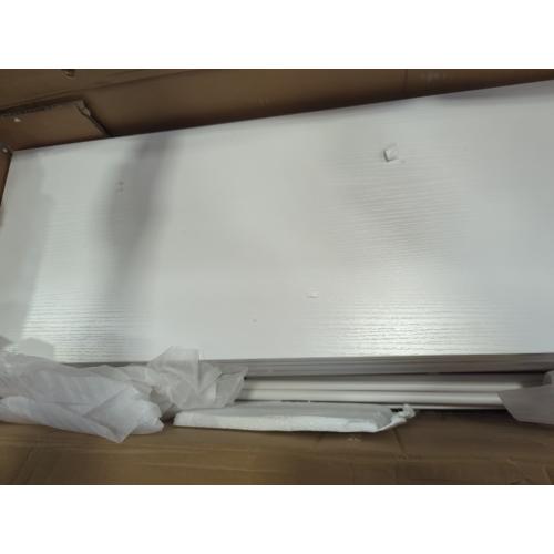 6 Tier Tall White Bookshelf, Industrial Modern Vertical Metal and Wood White Bookcases 6 Shelf,Farmhouse Open Large Storage Book Shelves & Display Book Shelf for Bedroom Living Room Office