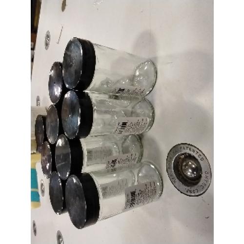 Simply Essential 3 Oz. Spice Utility Jar in Black 9PK